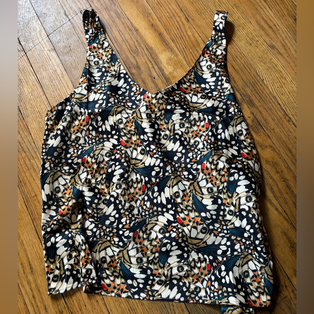 NWT Wildfang Empower Satin Adjustable Cami - Picture 2 of 7